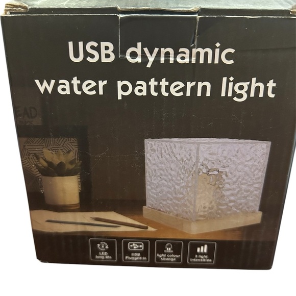 LED Dynamic Water Pattern Light with Remote, NIB - Picture 3 of 4